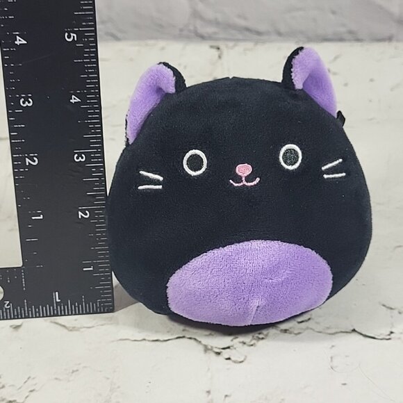 Squishmallows 4” Black Purple Kitty Cat AUTUMN Plush Capsule HTF Rare - Picture 5 of 5